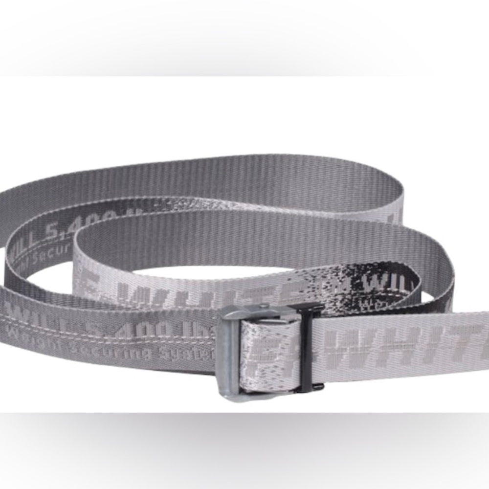 Off white industrial belt